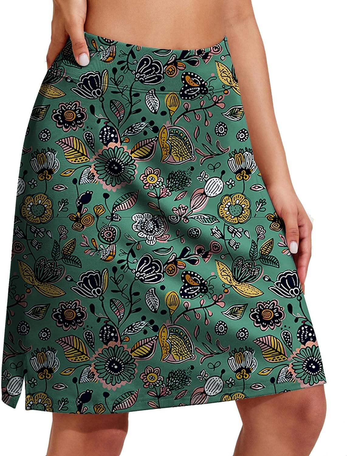 Loréna Jupe-Short de Tennis – Jupe Sport Taille Haute Plissée avec Poches