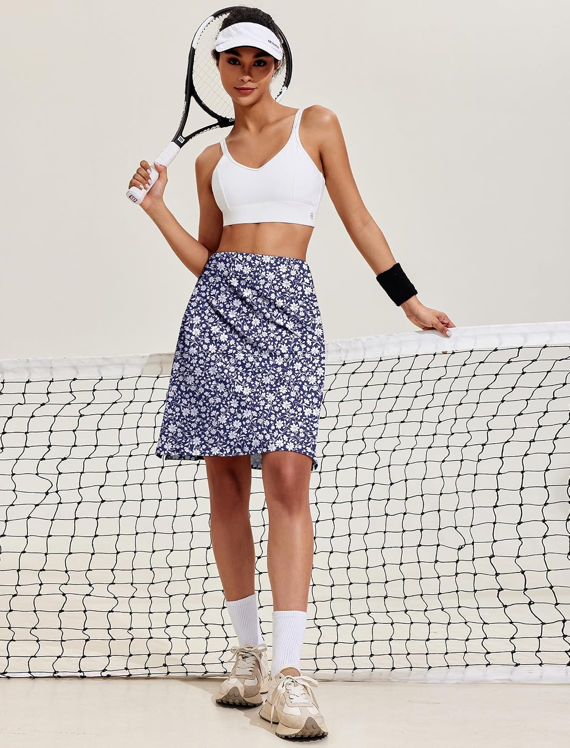 Loréna Jupe-Short de Tennis – Jupe Sport Taille Haute Plissée avec Poches