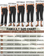Samantha Pantalon Femme – Pantalon Court Ample avec Taille Élastiquée, Cordon de Serrage et Finition en Dentelle