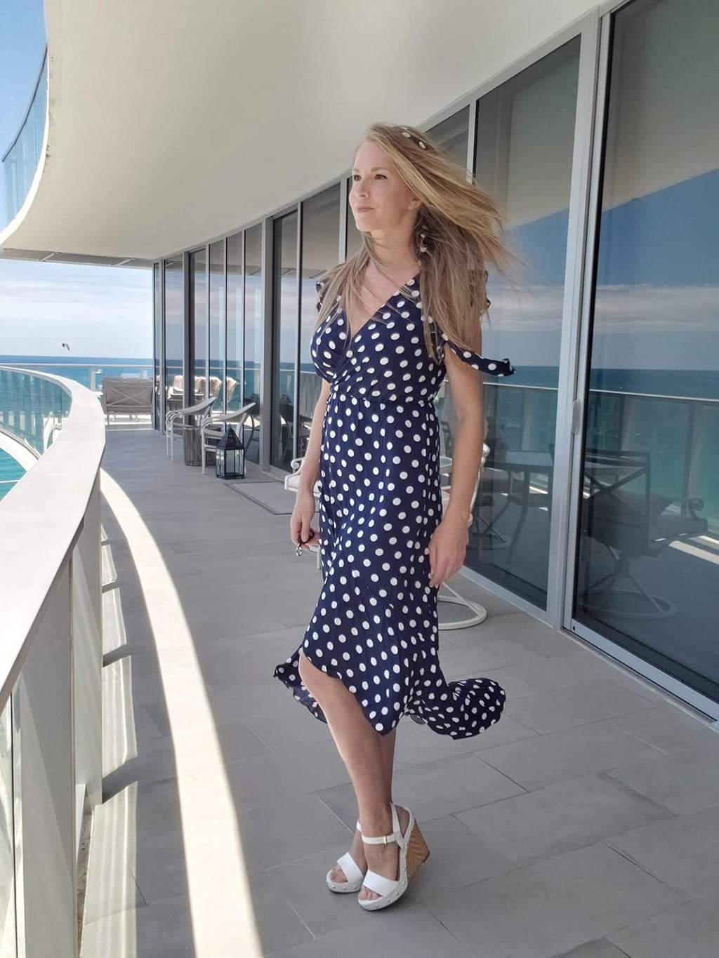 Kristine Robe Maxi Fleurie Femme – Robe Portefeuille Bohème à Col V