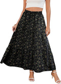 Séraphine Jupe Maxi – Jupe Longue Fluide Taille Haute avec Poches Style Bohème