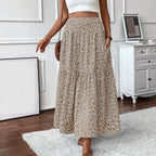 Eulalie Jupe Maxi – Jupe Longue Bohème Taille Haute avec Poches et Imprimé Floral