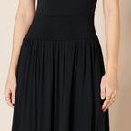 Élisabeth Gonna Midi – Gonna Pull-On in Jersey Fluido con Tasche