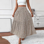 Eulalie Jupe Maxi – Jupe Longue Bohème Taille Haute avec Poches et Imprimé Floral