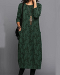 Apolline Robe Longue Femme – Manches Longues, Poches Pratiques & Coupe Ample