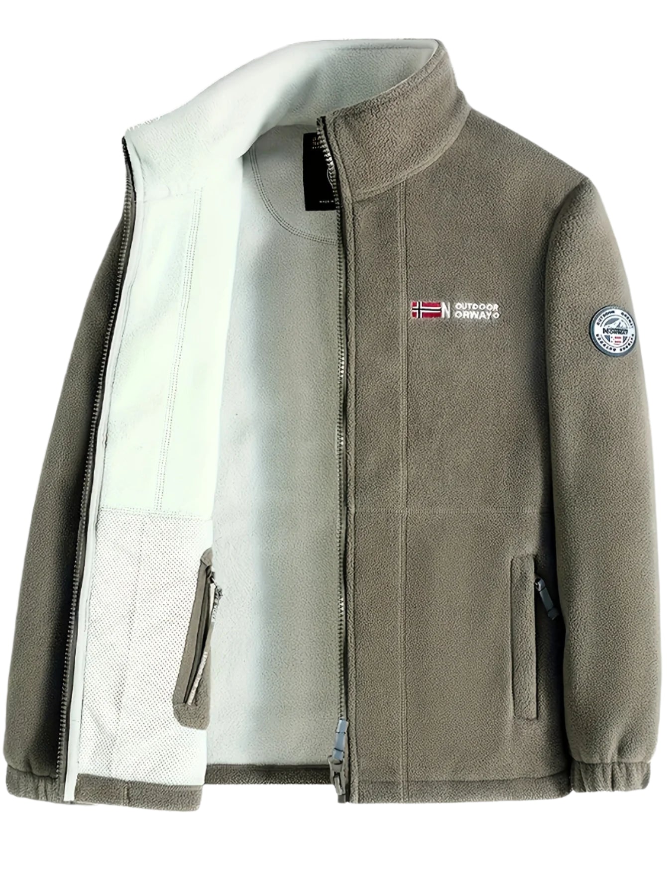Weston Veste Polaire Homme – Veste Outdoor Chaude avec Col Montant et Design Respirant