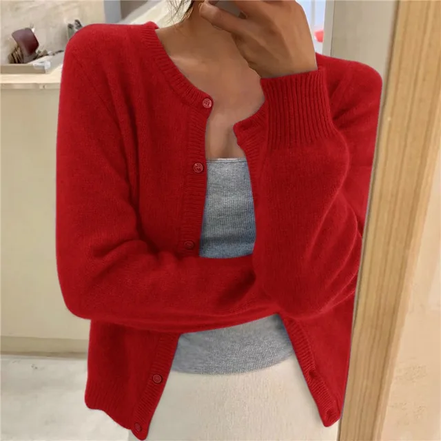 Brooklyn Cardigan Femme – Maille Douce, Coupe Ample & Fermeture Boutonnée