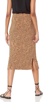 Coralie Jupe Midi – Jupe Pull-On en Jersey Extensible au Tombé Élégant