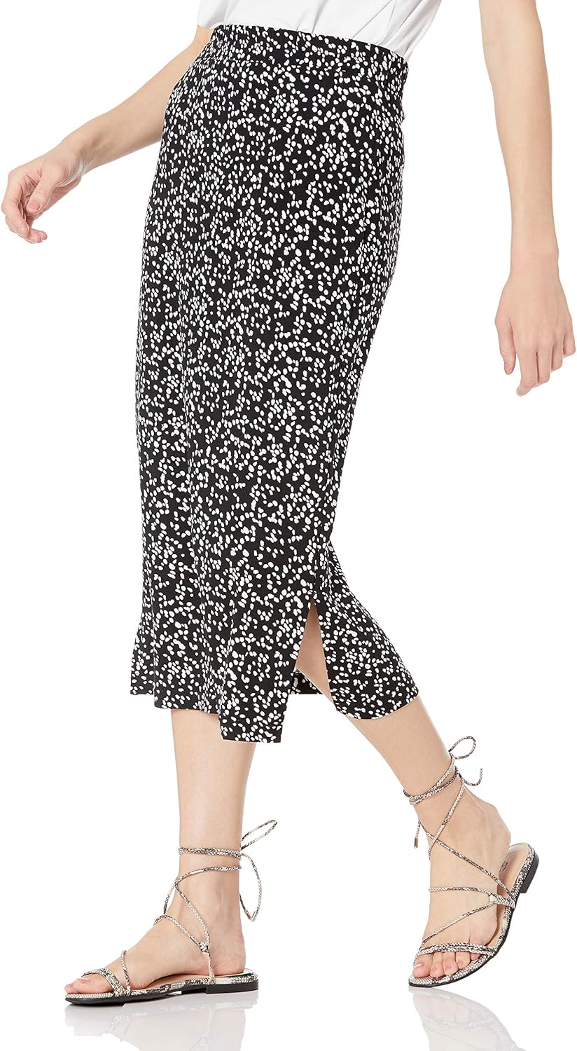Coralie Jupe Midi – Jupe Pull-On en Jersey Extensible au Tombé Élégant