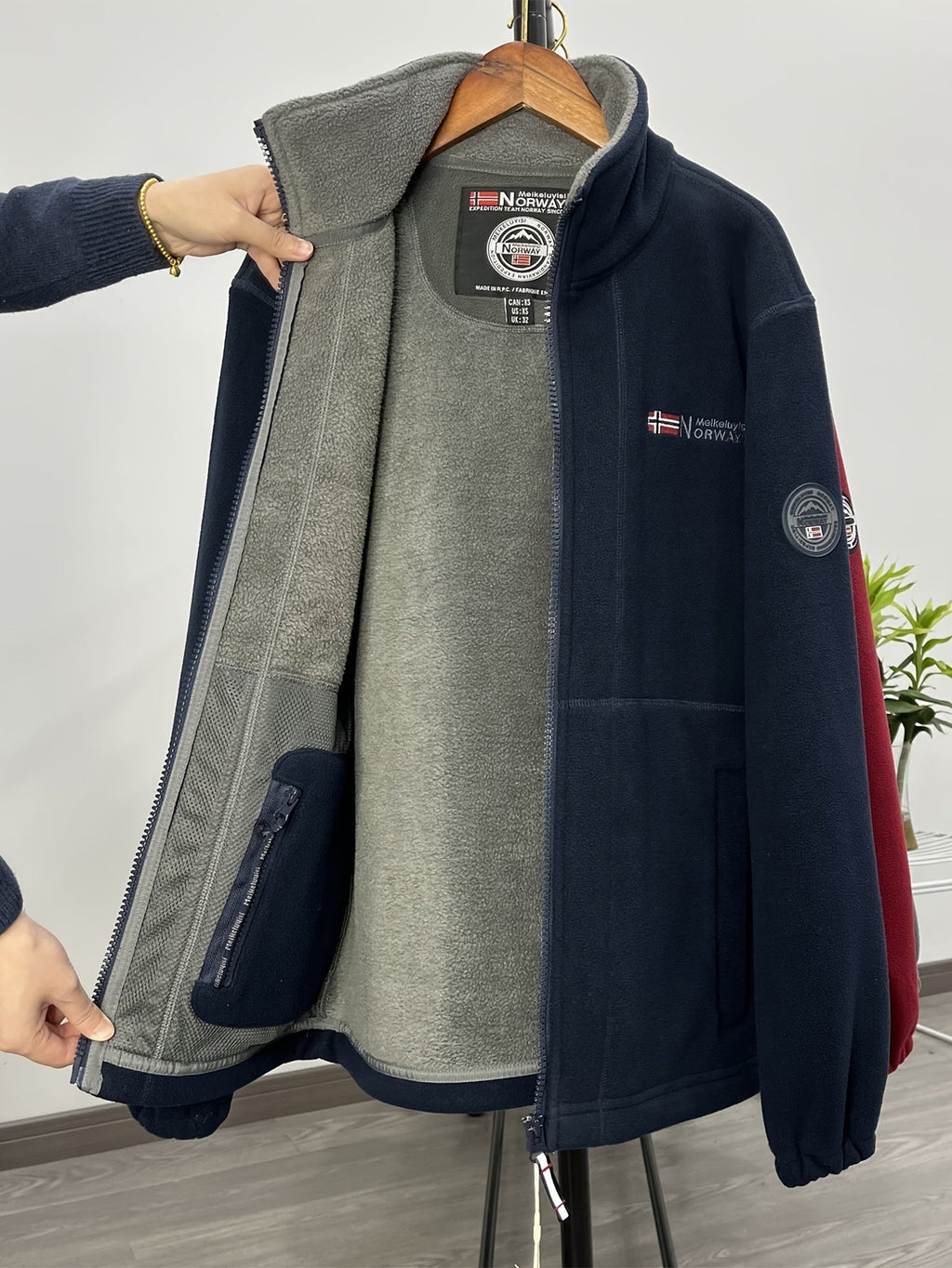 Weston Veste Polaire Homme – Veste Outdoor Chaude avec Col Montant et Design Respirant