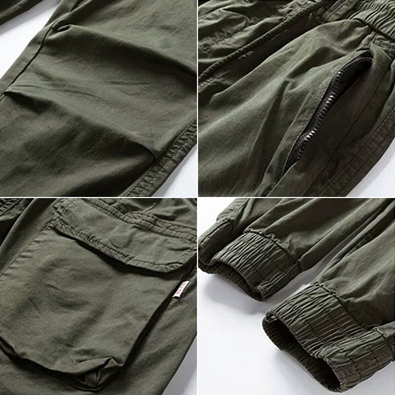 Mathis Pantalon Cargo Homme – Stretch avec Poches, Taille Ajustable & Coupe Jogger
