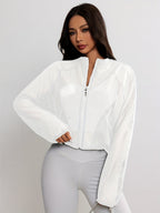 Ariana Veste Femme – Veste Courte en Mesh Respirant avec Fermeture Zippée