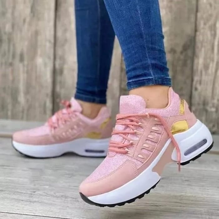 Amara Baskets Femme – Sneakers à Semelle Air-Cushion et Plateforme Confortable