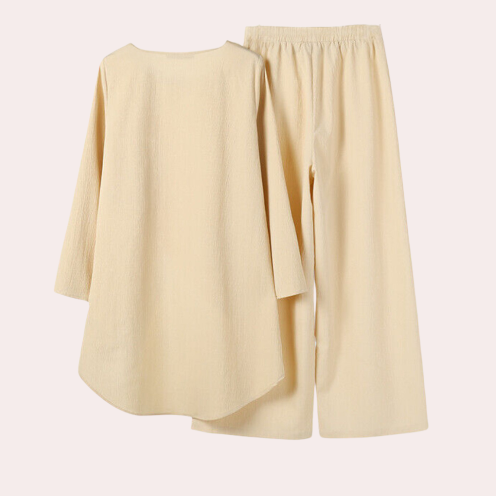 Corentine Ensemble Femme – Ensemble Élégant avec Blazer et Pantalon au Style Raffiné