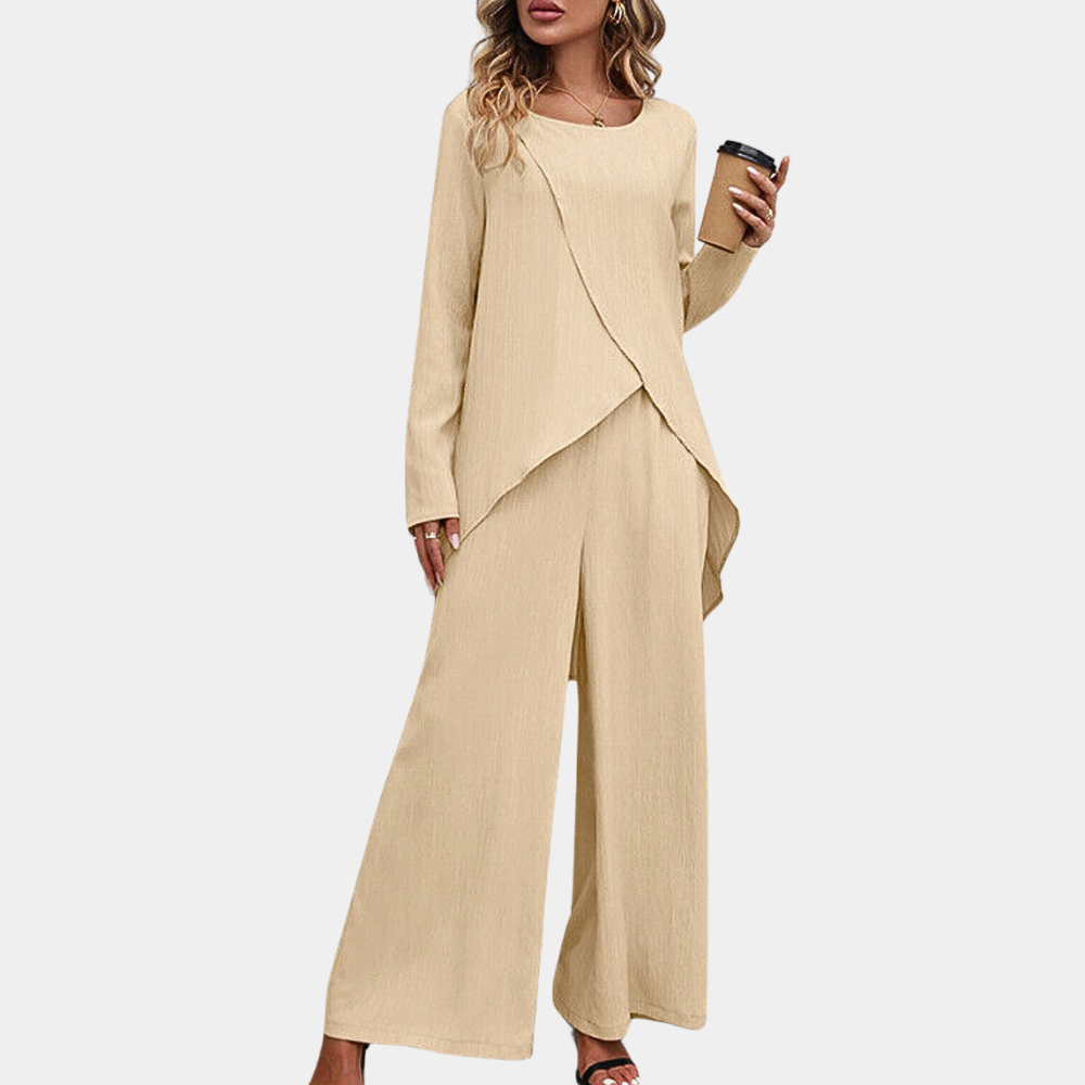 Corentine Ensemble Femme – Ensemble Élégant avec Blazer et Pantalon au Style Raffiné