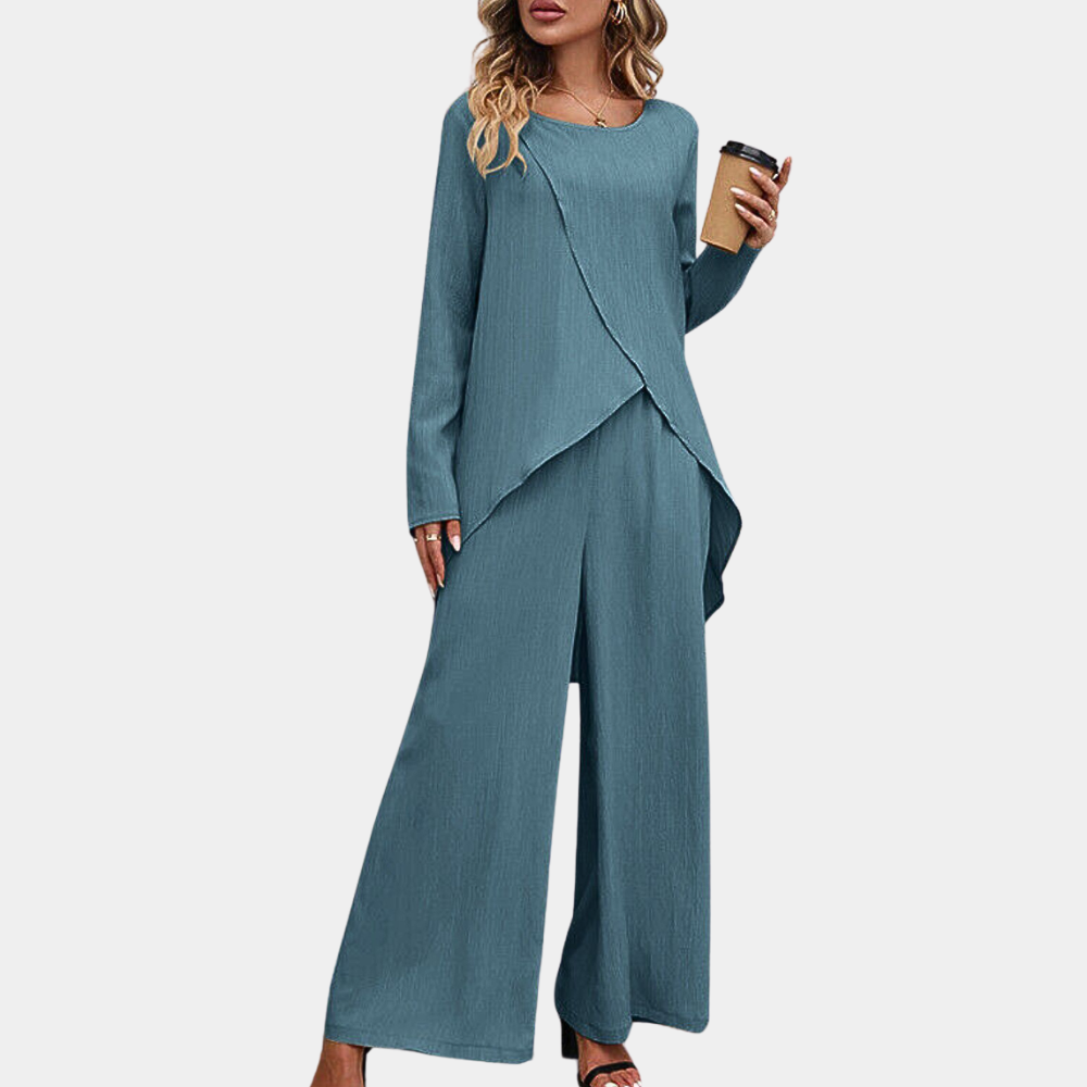 Corentine Ensemble Femme – Ensemble Élégant avec Blazer et Pantalon au Style Raffiné