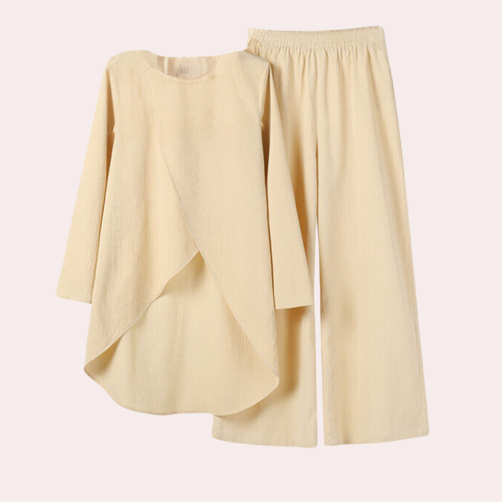 Corentine Ensemble Femme – Ensemble Élégant avec Blazer et Pantalon au Style Raffiné