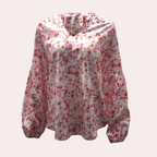 Éléna Blouse Femme – Blouse Classique à Manches Longues au Style Intemporel