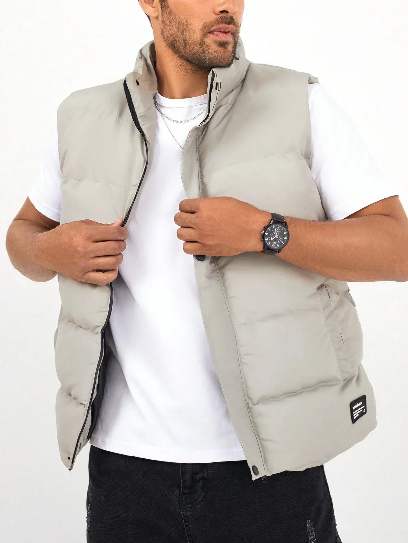 Mathis Gilet Matelassé Homme – Bodywarmer Léger avec Fermeture Zippée