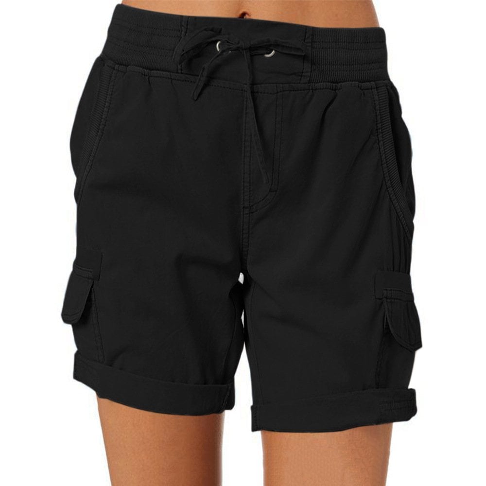 Faustine Short Cargo Femme – Short Utility à Taille Élastique