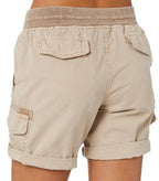 Faustine Short Cargo Femme – Short Utility à Taille Élastique