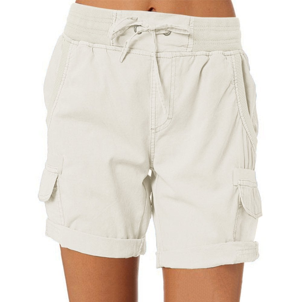 Faustine Short Cargo Femme – Short Utility à Taille Élastique