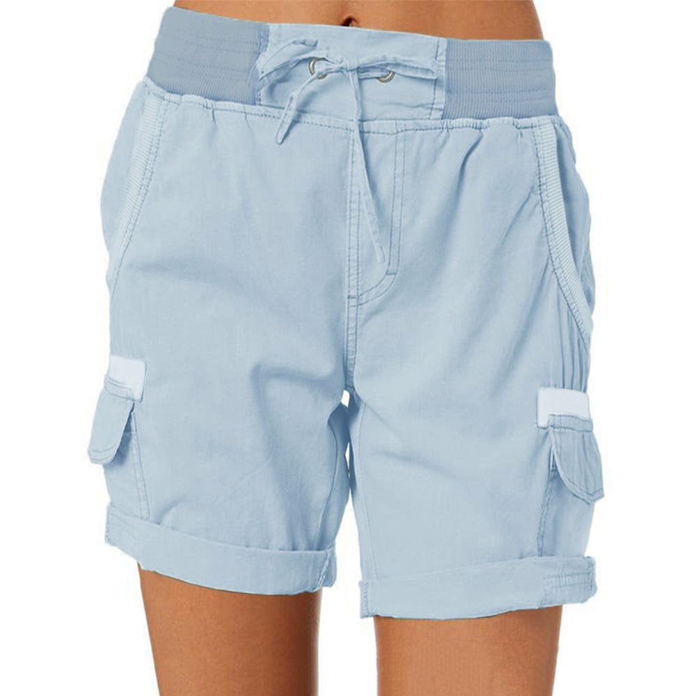 Faustine Short Cargo Femme – Short Utility à Taille Élastique