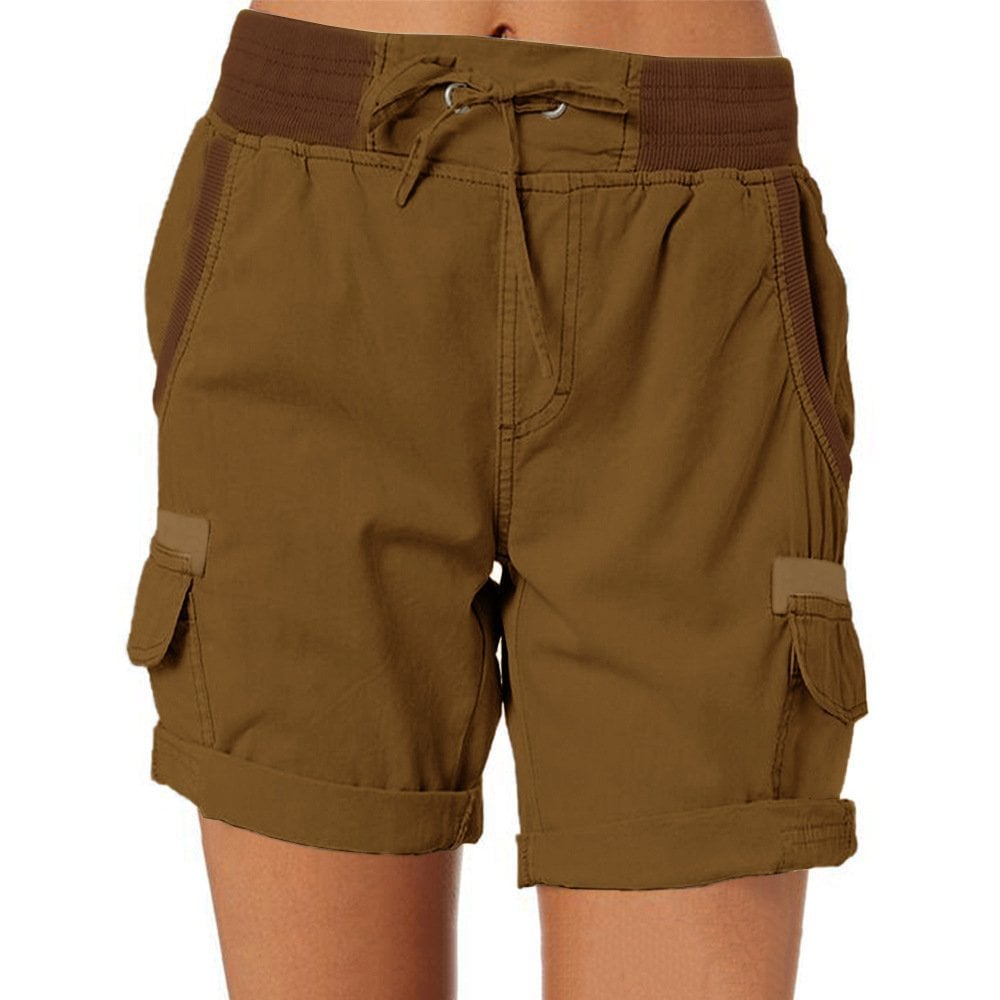 Faustine Short Cargo Femme – Short Utility à Taille Élastique