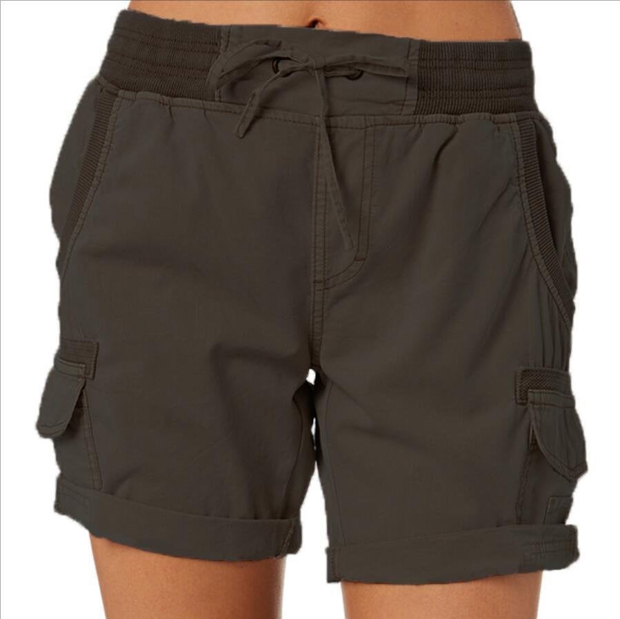 Faustine Short Cargo Femme – Short Utility à Taille Élastique