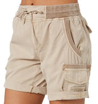 Faustine Short Cargo Femme – Short Utility à Taille Élastique