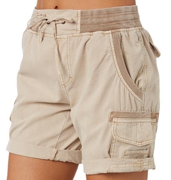 Faustine Short Cargo Femme – Short Utility à Taille Élastique