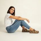 Elena Women's Sneakers – Casual Sneakers with Artistic Pattern and Light Comfort