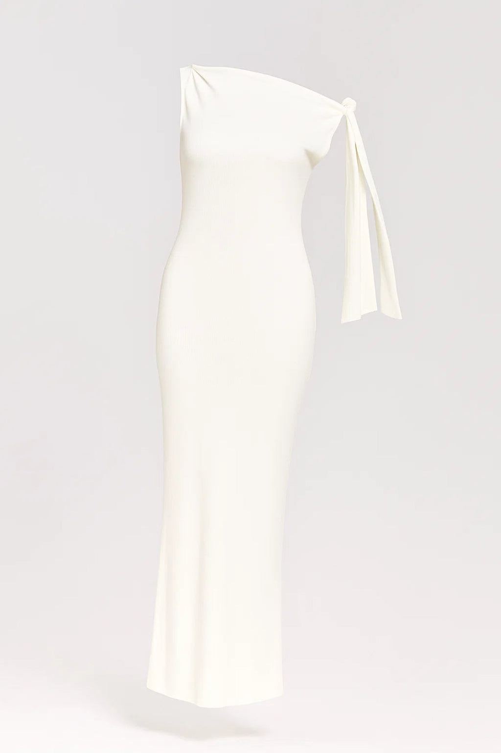 Marian Robe de Soirée Femme – Coupe One-Shoulder avec Nœud Élégant et Longueur Maxi