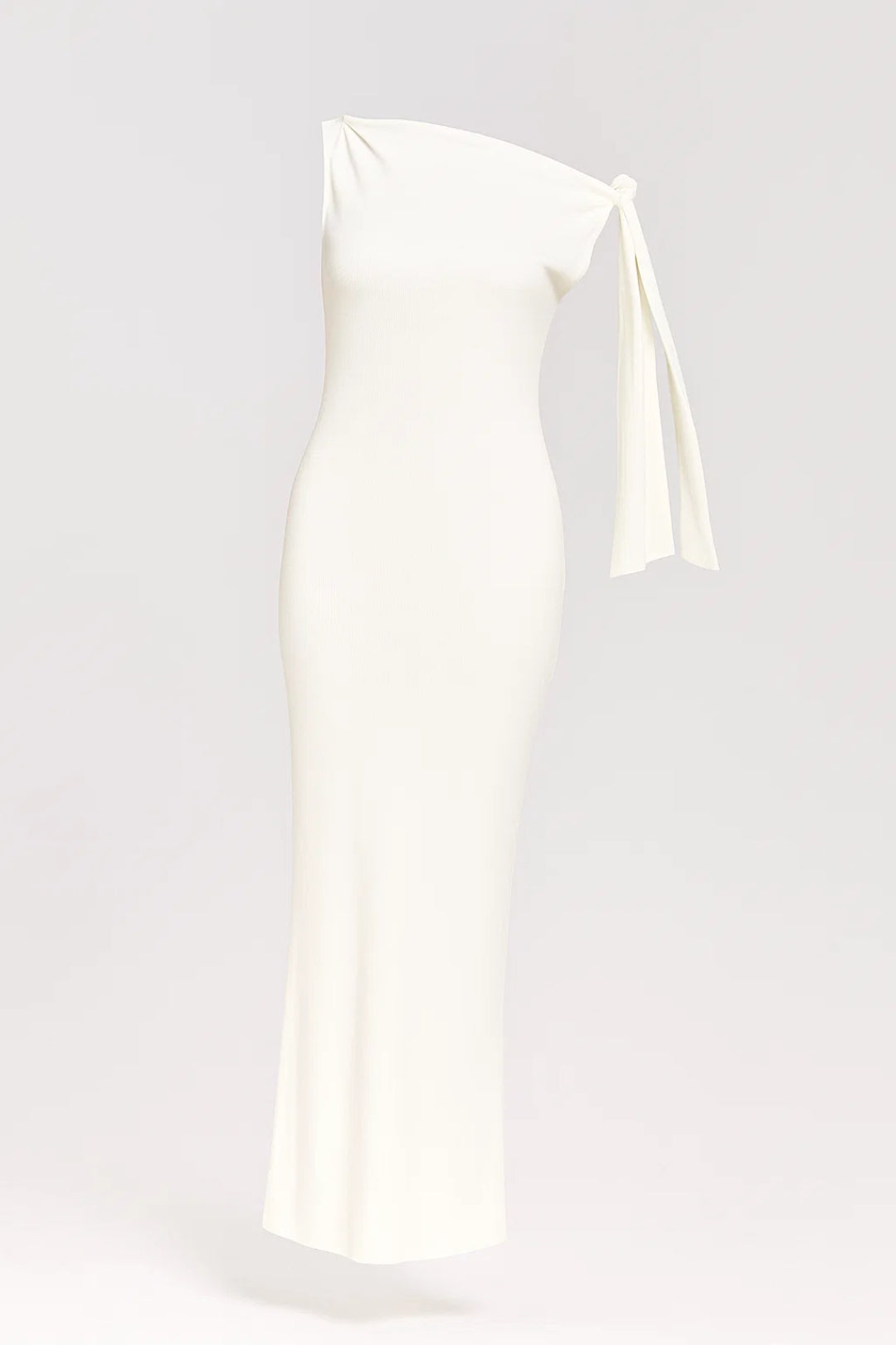 Marian Robe de Soirée Femme – Coupe One-Shoulder avec Nœud Élégant et Longueur Maxi