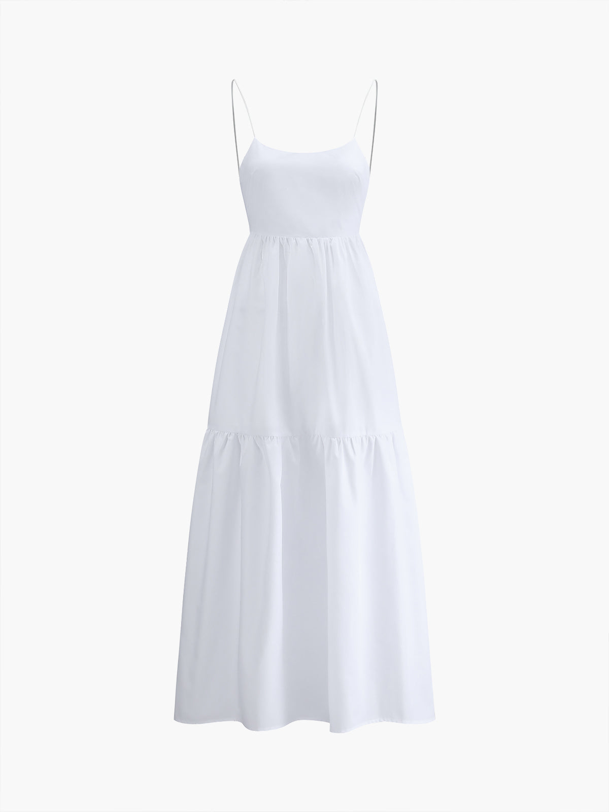 Charlene Robe Maxi Dos Nu – Robe Longue Élégante Sans Manches à Décolleté Profond