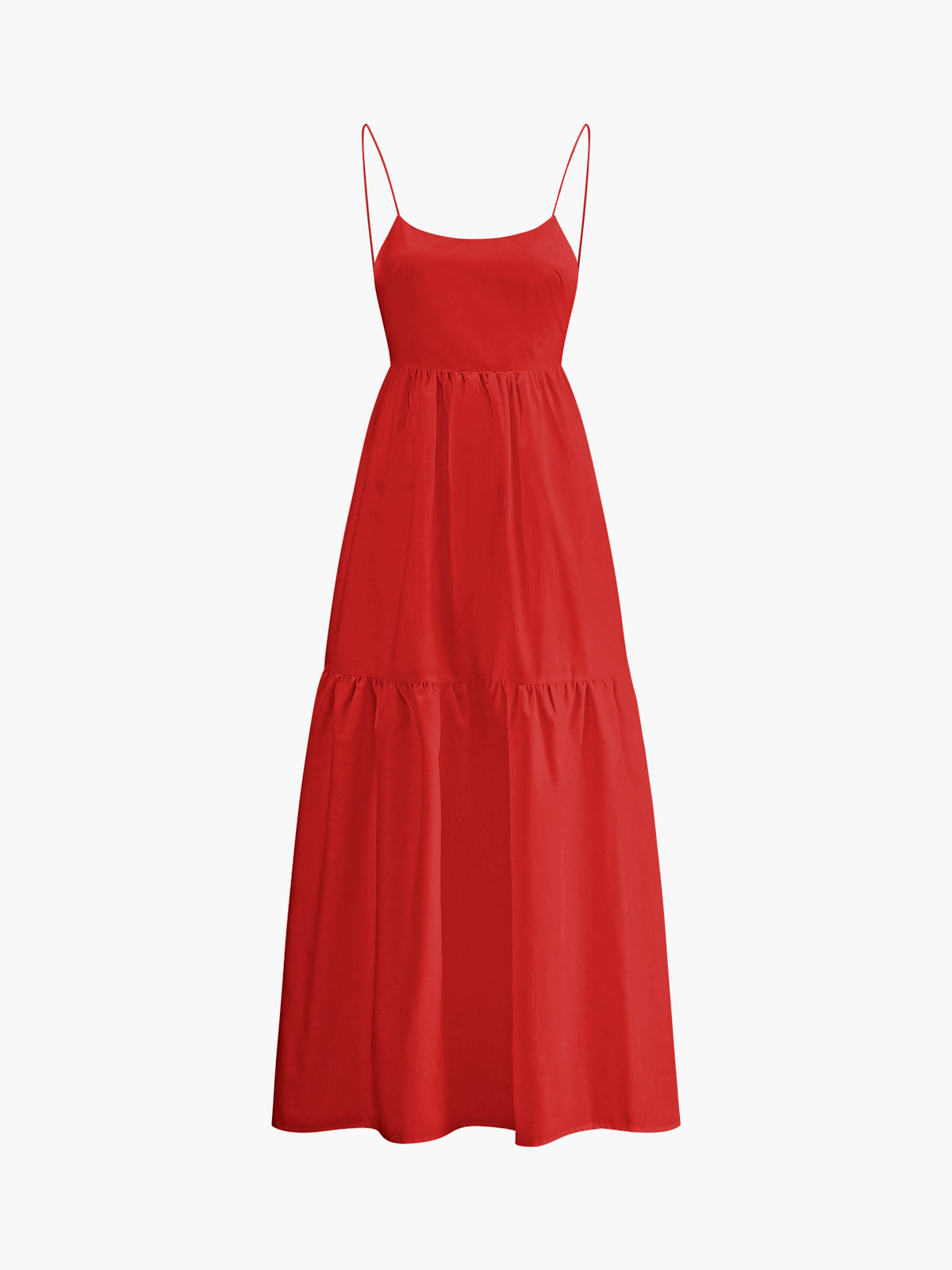 Charlene Robe Maxi Dos Nu – Robe Longue Élégante Sans Manches à Décolleté Profond