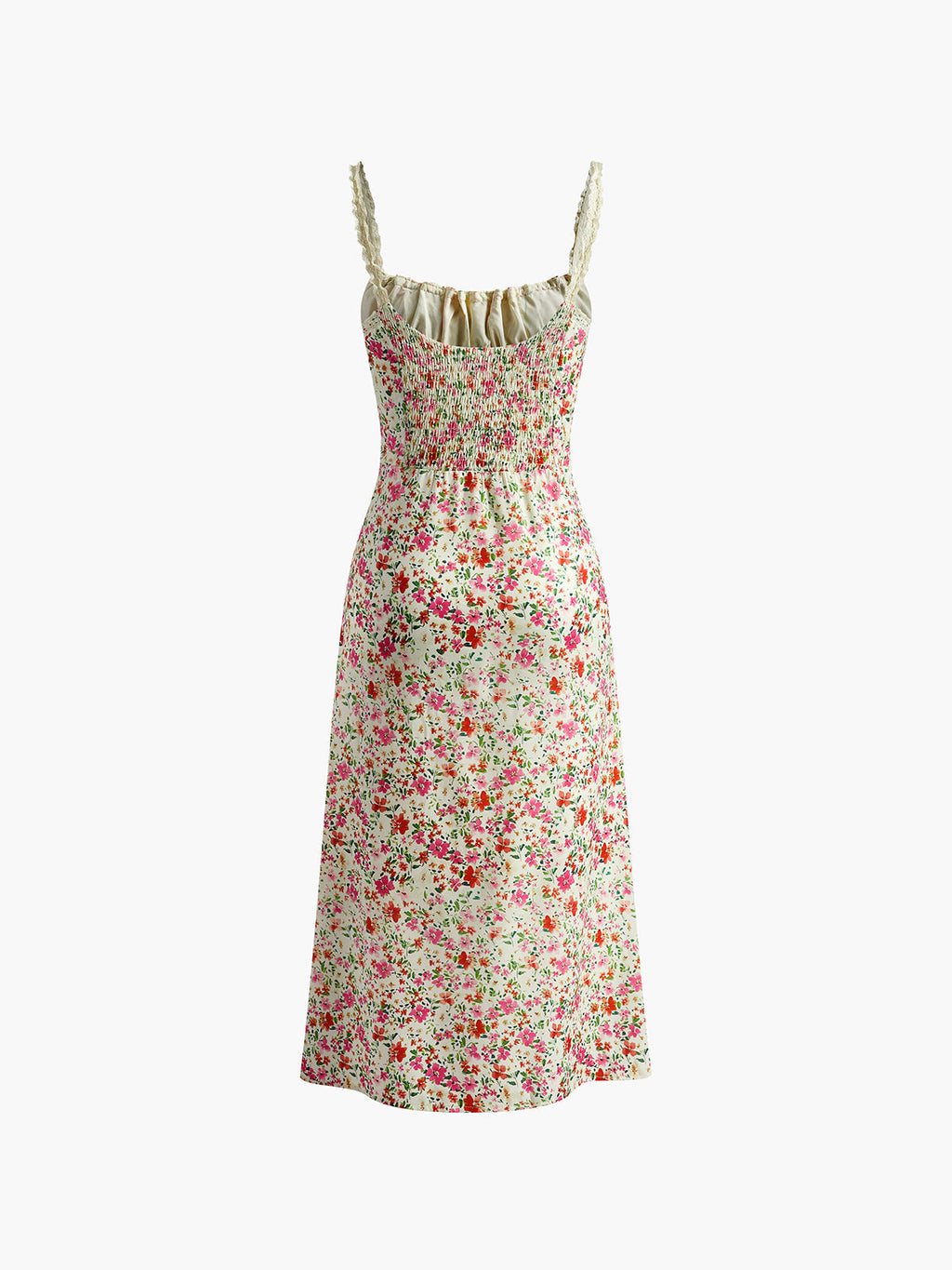 Kristine Robe Midi Fleurie – Robe Cami Élégante en Rayon