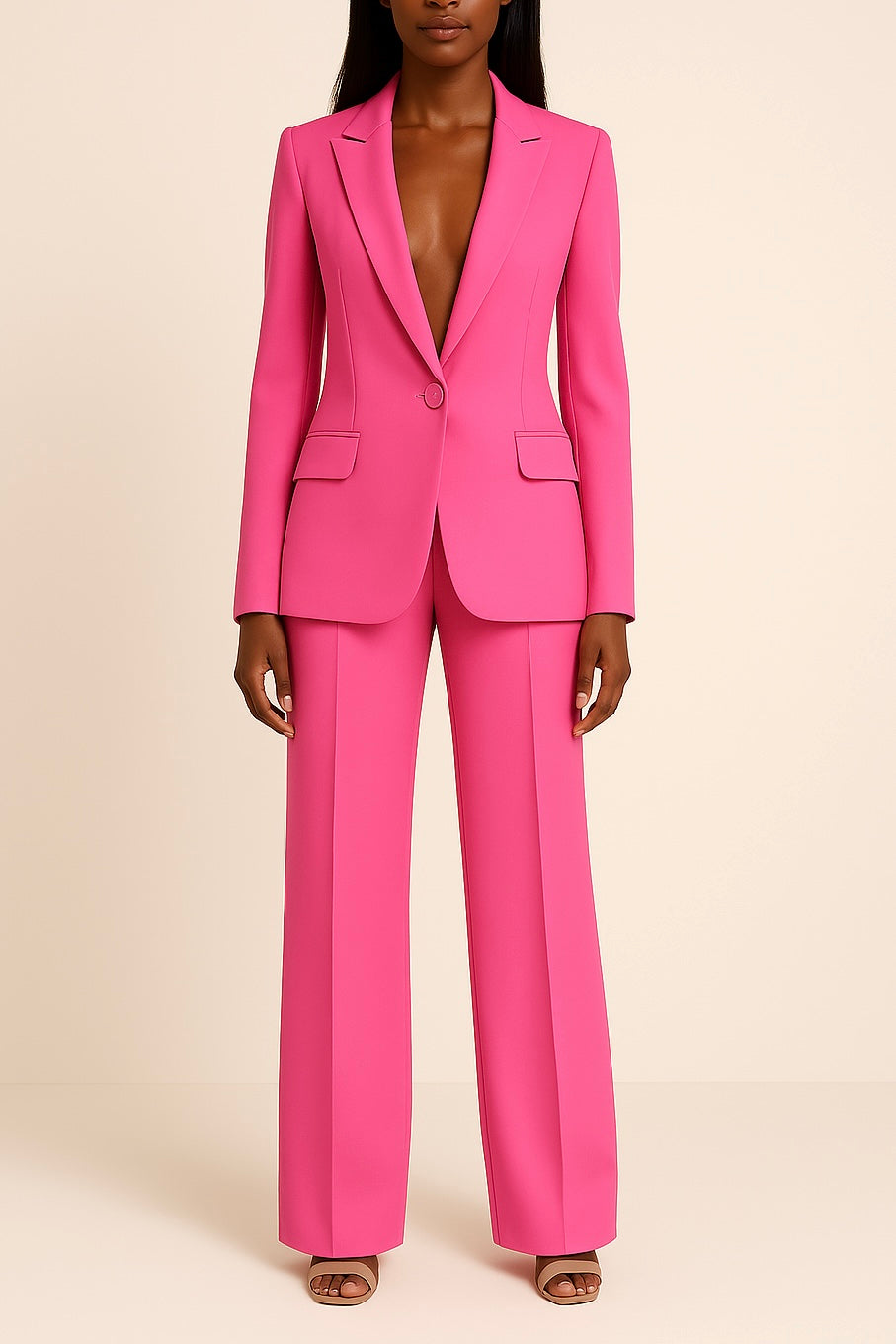 Peyton Ensemble Femme – Tailleur Pantalon Élégant avec Blazer Ajusté & Coupe Moderne