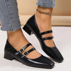 Luciana Ballerines Femme – Chaussures Élégantes à Double Brides & Style Confortable