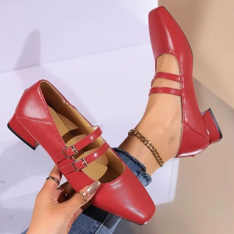 Luciana Ballerines Femme – Chaussures Élégantes à Double Brides & Style Confortable