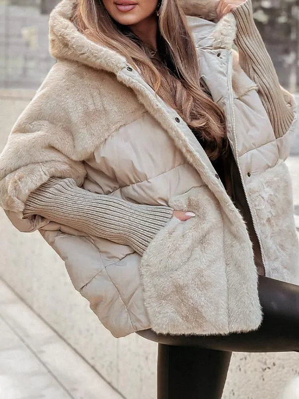 Finley Veste Femme d’Hiver – Manteau Matelassé à Capuche avec Finition Douce & Style Moderne