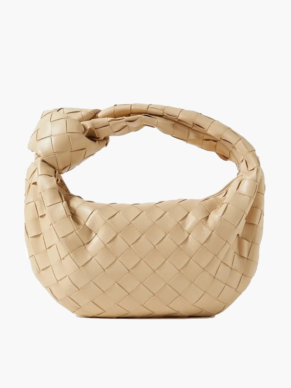 Brooklyn Sac Mini Tressé Femme – Sac Doré Élégant au Design Raffiné