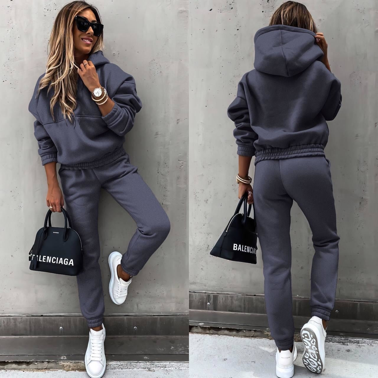 Tahlia Ensemble Femme – Ensemble Décontracté à Capuche avec Pantalon Jogger Confortable