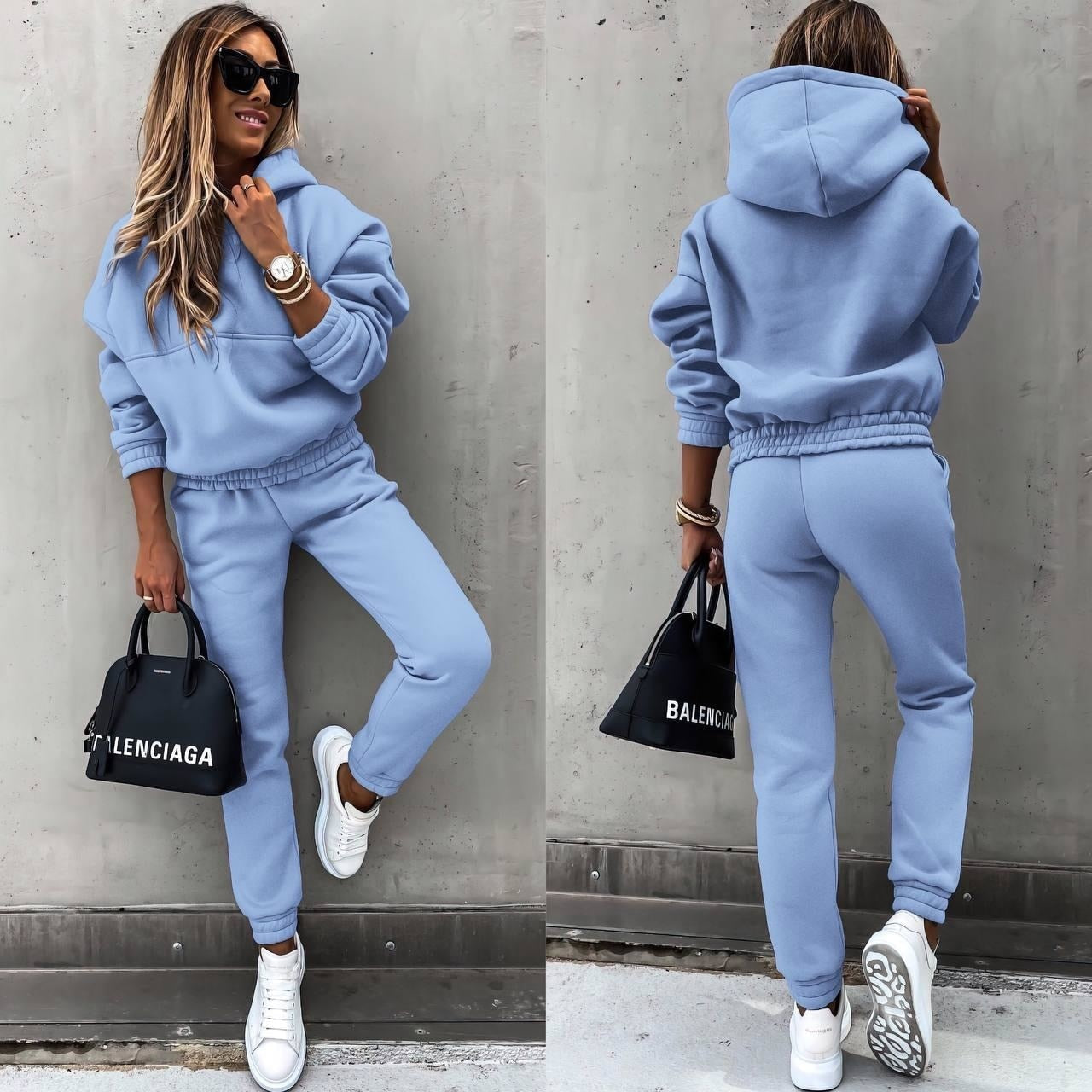 Tahlia Ensemble Femme – Ensemble Décontracté à Capuche avec Pantalon Jogger Confortable