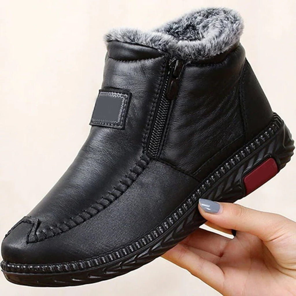 Kennedy Bottes d’Hiver Femme – Bottines Chaudes avec Doublure Douce et Fermeture Éclair