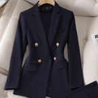 Avery Ensemble Femme Blazer et Pantalon Coupe Élégante pour un Style Raffiné