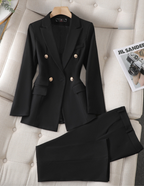 Avery Ensemble Femme Blazer et Pantalon Coupe Élégante pour un Style Raffiné