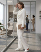Avery Ensemble Femme Blazer et Pantalon Coupe Élégante pour un Style Raffiné