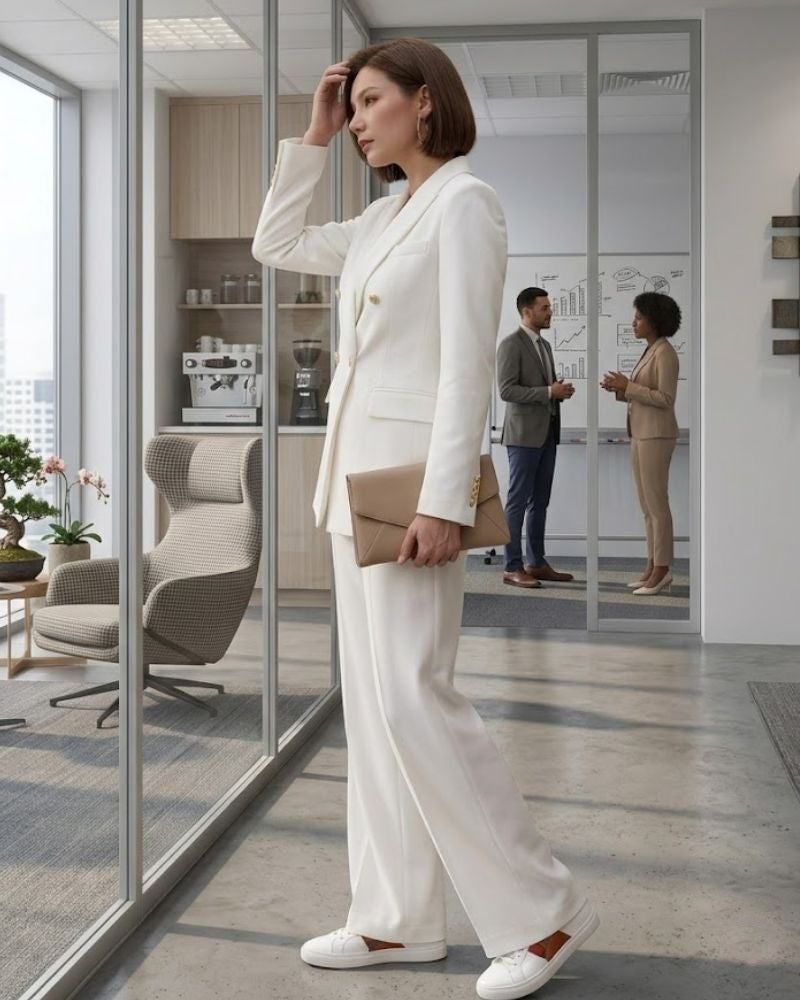 Avery Ensemble Femme Blazer et Pantalon Coupe Élégante pour un Style Raffiné