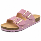 Maric Sandales Mules Femme – Mules à Semelle en Liège avec Brides Ajustables